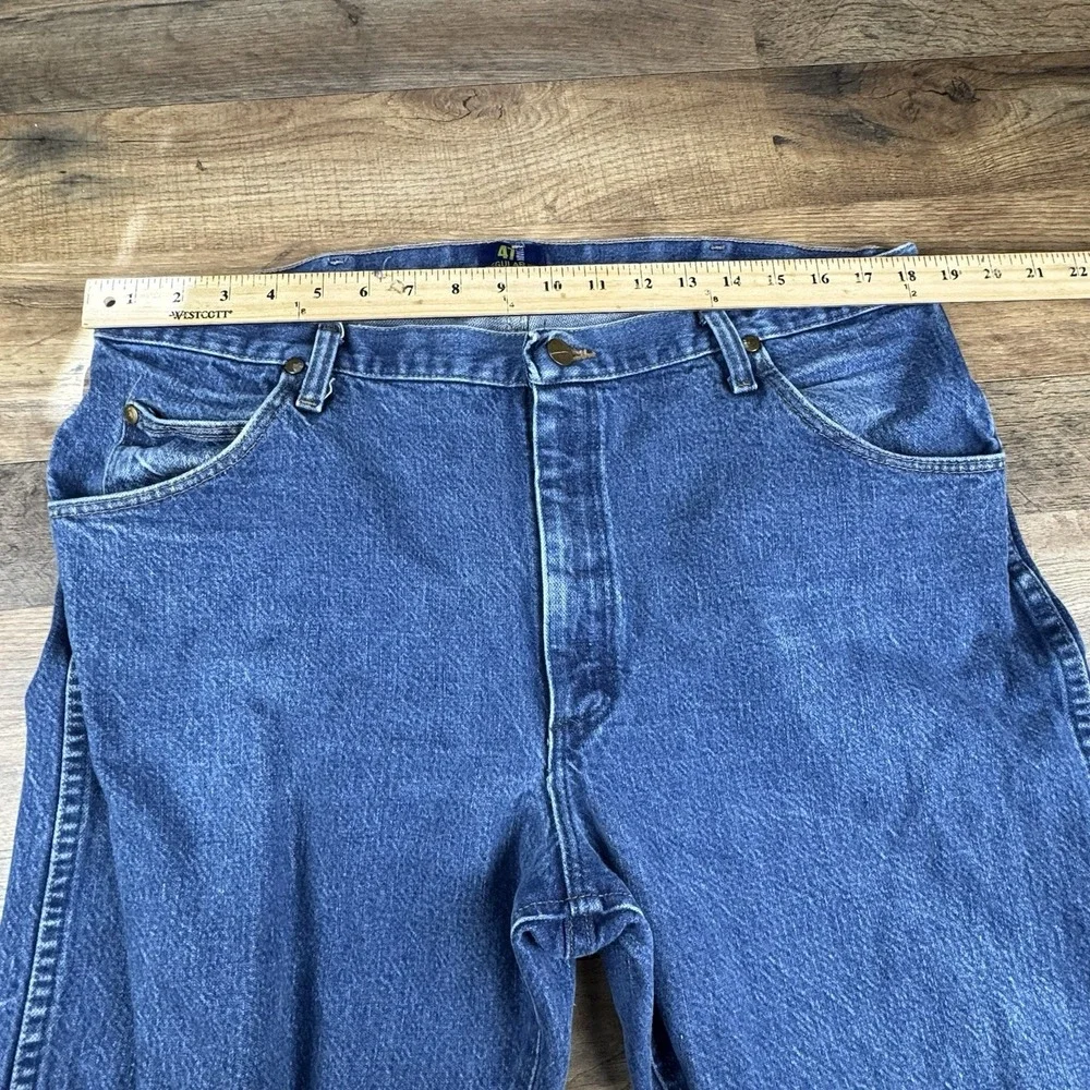 Wrangler Men's‎ 47MWZ Jeans Blue Size 38x34 Cowboy Regular Fit Western Rodeo
